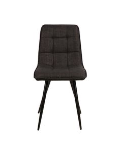 Chaise repas tissu noir anthracite