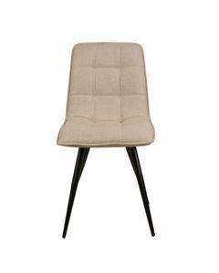 Chaise repas tissu beige