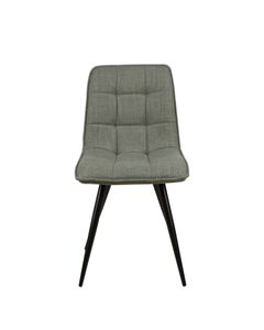 Chaise repas tissu vert