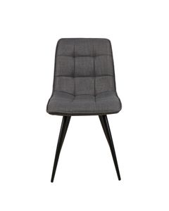 Chaise repas tissu gris fonce