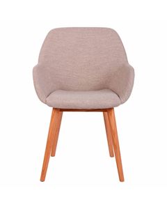 Chaise repas tissu sable