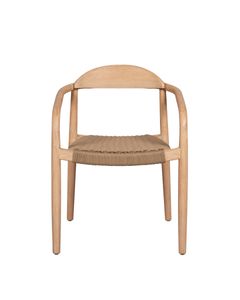 Chaise repas Eucalyptus et corde sable