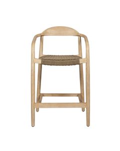 Chaise snack Eucalyptus et corde sable