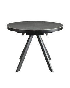 Table repas céramique grise 100 cm avec allonge