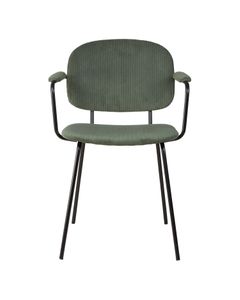 Fauteuil velours côtelé vert sapin