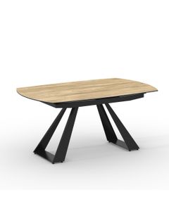 Table céramique AZOURA 160-240x100cm pivotante effet bois mat