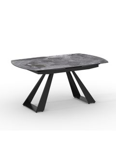Table céramique AZOURA 160-240x100cm pivotante gris fantasy brillant