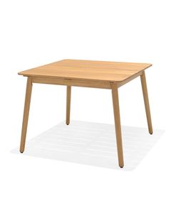 Table repas carré outdoor 95cm eucalyptus
