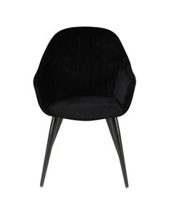 Fauteuil en velours noir