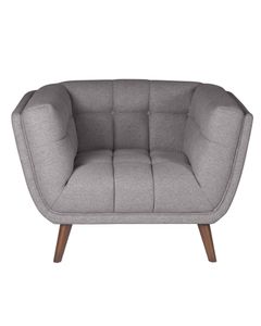 Fauteuil en tissu gris foncé