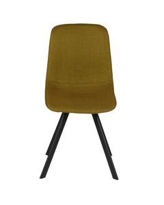 Chaise en tissu jaune