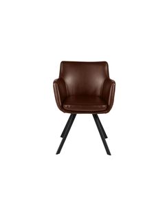 Fauteuil PU marron
