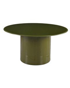 Table basse 80 cm en verre vert