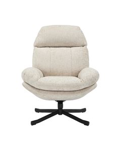 Fauteuil inclinable pivotant taupe
