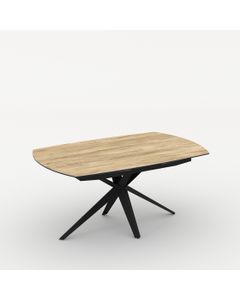 Table céramique ELIOS 130-190x100cm pivotante effet bois mat