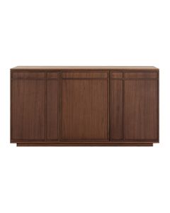 Meuble bas 3 portes placage noyer