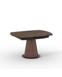 Table céramique IKONOS 130-190x100cm pivotante effet métal rouille mat