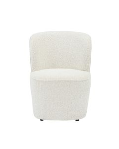 Fauteuil en bouclette écru