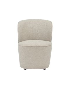 Fauteuil en bouclette sable