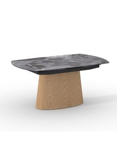 Table céramique KASTOS 160-240x100cm pivotante gris fantasy brillant