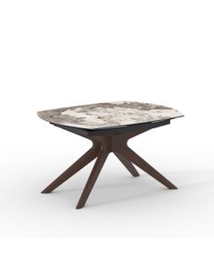 Table céramique KEROS 130-190x100cm pivotante Pandora brillant