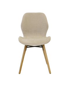 Chaise tissu soft touch sable