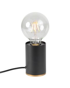 Lampe à poser noire