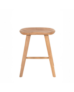 Tabouret bas 47 cm chêne massif clair