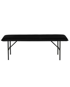 Banc velours noir