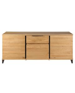 Meuble bas 3 portes, 1 tiroir chêne massif