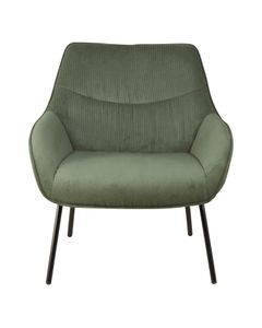 Fauteuil velours côtelé vert sapin