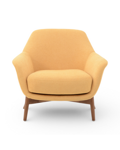 Fauteuil en tissu or