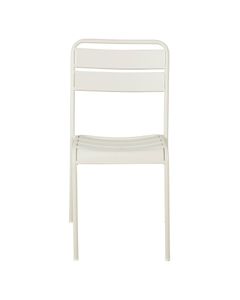 Chaise repas outdoor métal beige