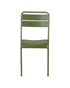 Chaise repas outdoor métal vert foncé