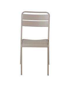 Chaise repas outdoor métal taupe