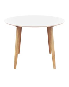 Table repas D100 cm blanc