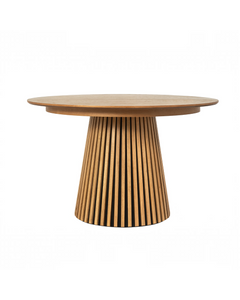 Table repas D120 avec 2 allonges placage Chêne clair