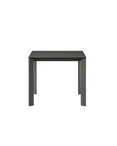 Table repas en céramique noir 90 cm avec allonge