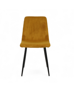 Chaise repas miel velours côtelé