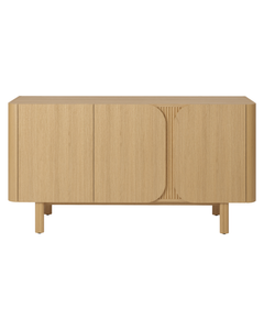 Meuble bas 3 portes chêne naturel