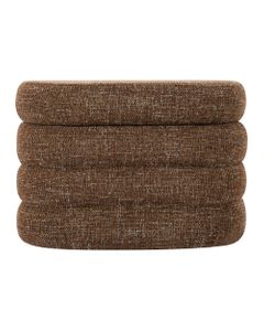 Banc coffre tissu chenillé rouge