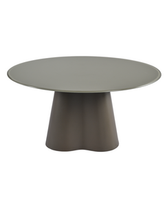 Table basse D80 en verre vert mat