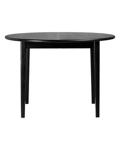 Table repas 110cm avec allonge chêne noir