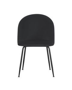Chaise repas velours noir