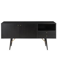 Meuble bas 2 portes, 2 tiroirs, 1 niche