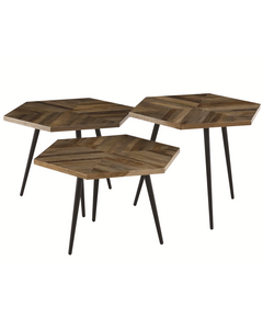 Tables basses hexagonales